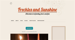 Desktop Screenshot of frecklesandsunshine.com