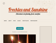 Tablet Screenshot of frecklesandsunshine.com